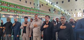 عزاداری تاسوعا حسینی در عنبرآباد