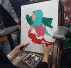 مسابقه نقاشی همزمان با هفته حجاب و عفاف در عنبرآباد برگزار شد 