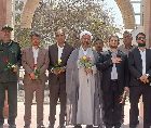 قبور مطهر شهدای عنبرآباد گلباران شد