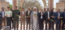 قبور مطهر شهدای عنبرآباد گلباران شد