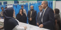 بازدید شبانه فرماندار عنبرآباد از اورژانس شبانه‌روزی شهرستان