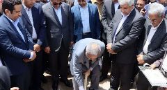 کلنگ احداث مدرسه ۱۲ کلاسه شهرستان‌ عنبرآباد به زمین زده شد