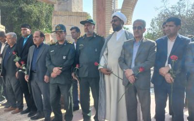 گلباران قبور مطهر شهدای عنبرآباد